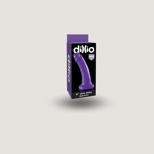 DILLIO 6 SLIM DILDO | Dildo de slicon 6 pulgadas con ventosa de succion